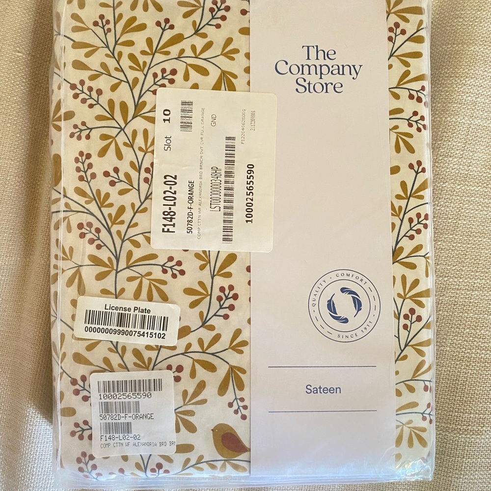 The Company Store Botanical Sateen Duvet size Full